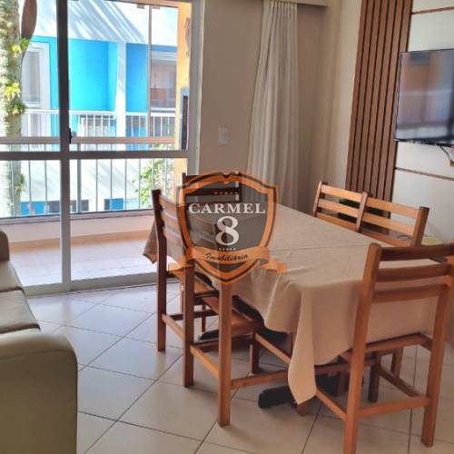 Apto 2 quartos em residencial com piscina para 6 p